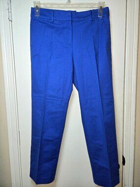 Loft Riviera Slim pants in Doubleweave size 4 Cobalt Midrise NWT